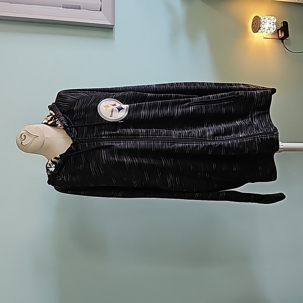 NFL Pittsburgh Steelers Full Zip Hoodie XL - Black & Gold